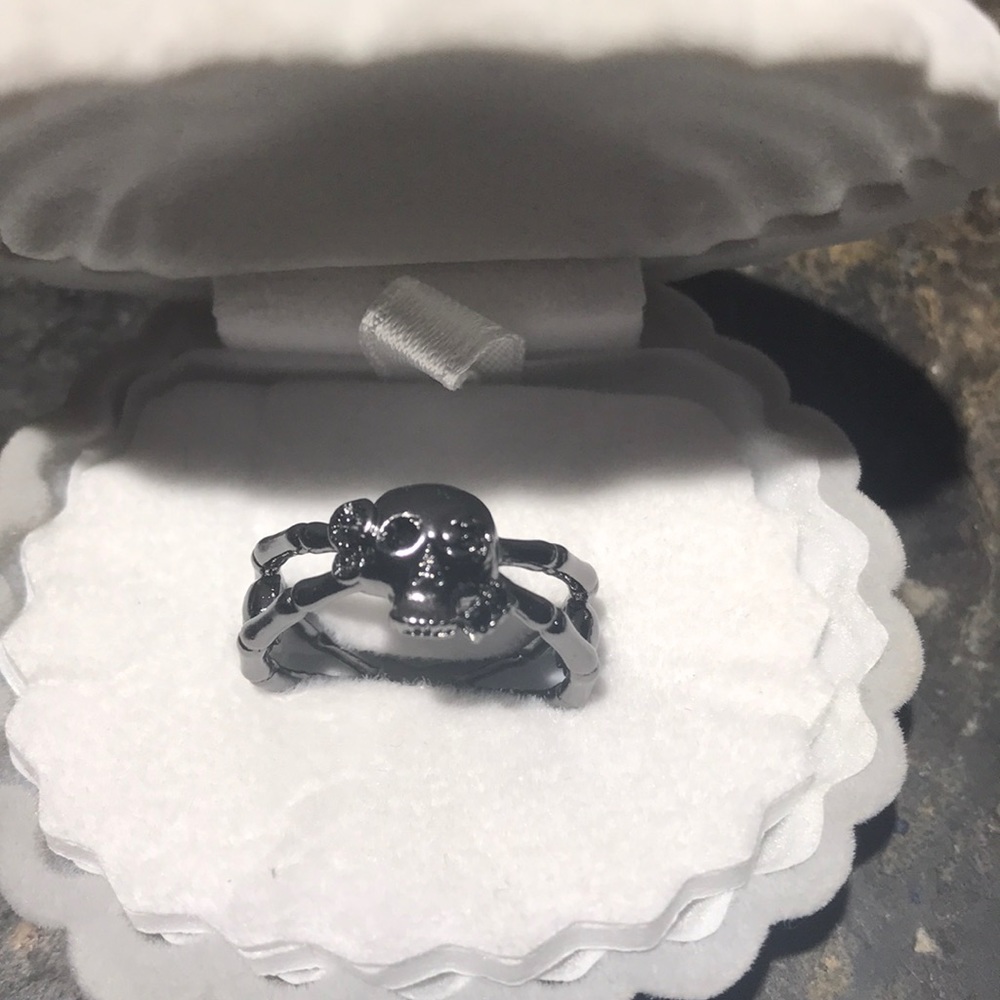 2/$28 Skull π Black Spiral Ring - Picture 2 of 5